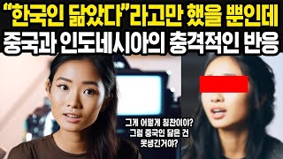 해외반응   한국인 닮았다고만 했을 뿐인데    확연하게 다른 중국인과 인도네시아인의 반응   중국 인니 반응