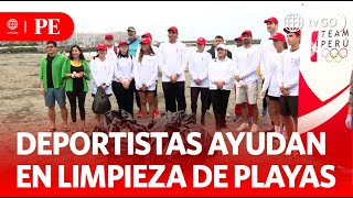 Beach Cleanup in Barranco Led by Athletes and Local Authorities | Primera Edición | News Peru