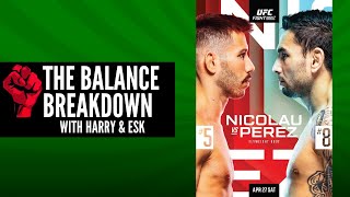 The Balance Breakdown: UFC Fight Night: Nicolau vs Perez