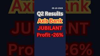 Q2 Results Oct'23 Axis Bank, Jubilant Food works #shorts #stock #stockmarket