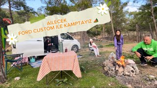 SÖMESTR TATİLİNDE KAMP 🏕️ #karavankampı #karavan #kamp #ford #fordcustom #fordtransitcustom #huzur