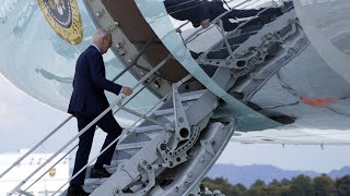 ‘Painful’: Joe Biden ‘tentatively’ climbs steps of Air Force One after COVID diagnosis