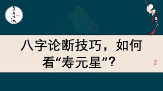 八字论断技巧，如何看“寿元星”？