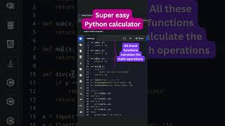 Python Calculator in Minutes | Python Calculator Tutorial for Beginners|Easy Calculator using python
