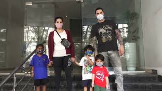 Sunny Leone & Family Spotted At Outside Gym In Andheri
