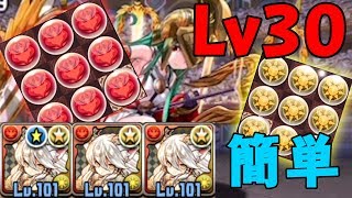 【パズドラ】全く参考にならない７周年記念クエストLv30のノーコン攻略