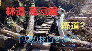 林道 高宕線【廃道？】高宕大滝 → 高宕山 石射太郎山 登山口【荒れ果てた道】千葉県君津市