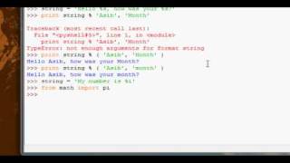 Python Tutorial #17 - String Formatting #1