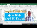 How to do calculations in MS Excel