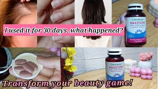 Nutrifactor hair skin nail Review | maxzoom advance formula ,biotin uses in urdu