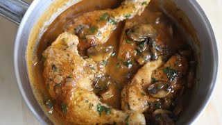 Hunters Chicken Recipe - Chicken Chasseur By the French Cooking Academy