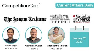 Daily Newspaper Analysis -  25 January 2023- Competition Care-Best APSC/UPSC Coaching in Assam