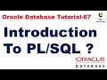 Introduction to PL/SQL || Oracle Database Tutorial || PL/SQL interview question