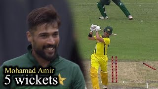 Muhammad Amir 5 wickets against Australiai in worldcup 2019
