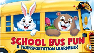 🚌 Sing Along on the School Bus! 🎶 Cute Kids Animation! 🚌