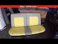 Reparar espuma a Asiento desde cero | SHAPE bench seat foam from scratch.