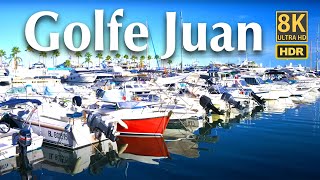 8K Ultra HDR - Golfe Juan walking tour, August 30 2023, France