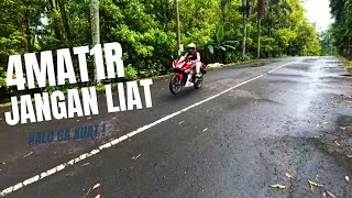 motor spek kencang dipake wheelie sama pemula begini jadinya untung ga rusak!