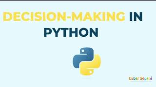 Making decisions in Python