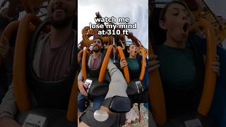 😱Watch me Lose my Mind at 310 feet at Busch Gardens #shorts