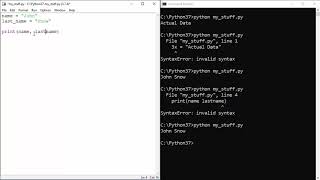 Python Tutorial - 6 - Variables and Contexts