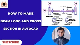 How To Make Beam Long Section and Cross Section Details