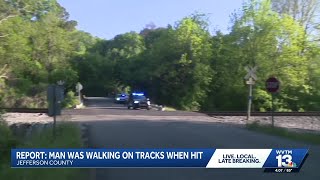 Man hit, killed by freight train while walking along tracks in Brookside