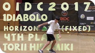 OIDC 2017 1diabolo horizon axis (fixed) 4th place Torii Hiromiki