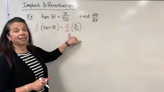 Implicit Differentiation: Example 1 (Dr. April Ström)