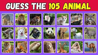 Guess 105 Animals in 3 Seconds | Animal Guessing Challenge Quiz