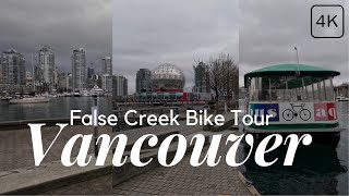 4🅺 Discovering False Creek on Two Wheels: A Picturesque Bike Adventure - VANCOUVER - CANADA