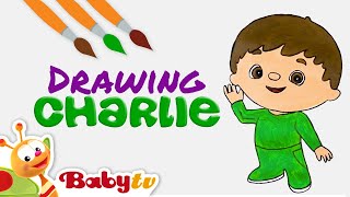 How to Draw Charlie 🎨 | Coloring and Drawing for Kids | @BabyTV