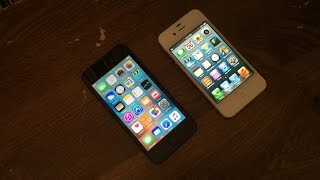 iPhone 4S iOS 6.1.3 vs iPod Touch 5 iOS 9.3.5 Speed Test