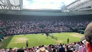 Wimbledon crowd view - Federer vs Nadal Live!