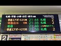 jr新札幌駅 改札・ホーム 発車標 led電光掲示板