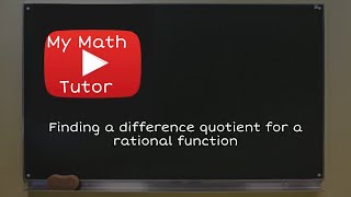 ALEKS | Finding a difference quotient for a rational function