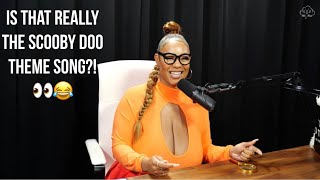 Is that really the Scooby Doo theme song?! 👀😂 NEW EPISODE OF @thickthreadspodcast OUT NOW ❤️🔥