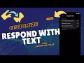 How to Customize Respond with Text Message on iPhone 16