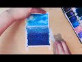 고체물감으로 바다 쉽게 그릴 수 있는 방법 how to draw a sea with watercolor