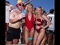 jaw dropping vision shows thousands of christmas revellers descend on bronte beach in sydney