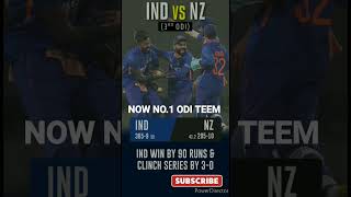 INDIA VS NEWZEALAND 3rd ODI | INDIA NO.1 ODI TEEM #short #cricket #rohitsharma #india