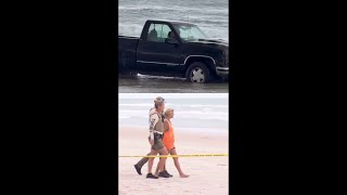 Woman arrested after allegedly driving truck into beach toll booth, killing worker