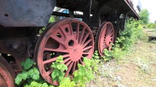 Abandoned steam locomotive in Nördlingen, Bavaria