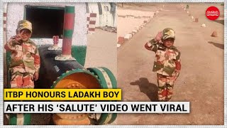 ITBP honours Ladakh boy after his ‘Salute Video' went viral