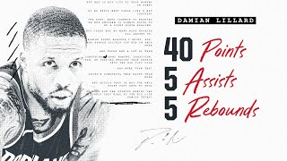 Damian Lillard Highlights (40 points) | Portland Trail Blazers | Feb. 4, 2023