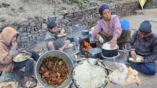 Nepali Village Food || Western Rural Nepal||