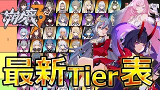 【崩壊3rd】ver6.1環境最新版！キャラクターTier表を紹介！ #honkaiimpact3rd #崩壊3rd