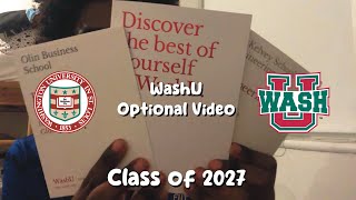 washu optional video | class of 2027 [accepted]