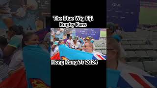 The Blue Wigs Fiji Rugby Fans are in Hong Kong 7s 2024 #shorts #fijirugby #sevens #flyingfijian