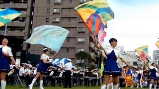 神奈川県警察 音楽隊＆カラーガード隊【平塚七夕祭り2013】Police Band \u0026 Color Guard